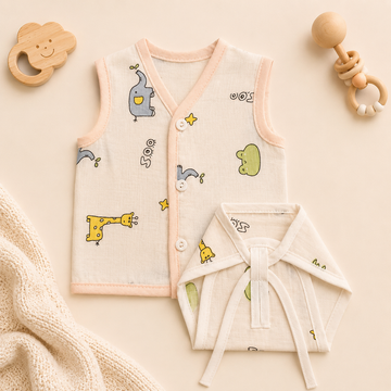 Jungle Friends Muslin Jabla & Nappy Set