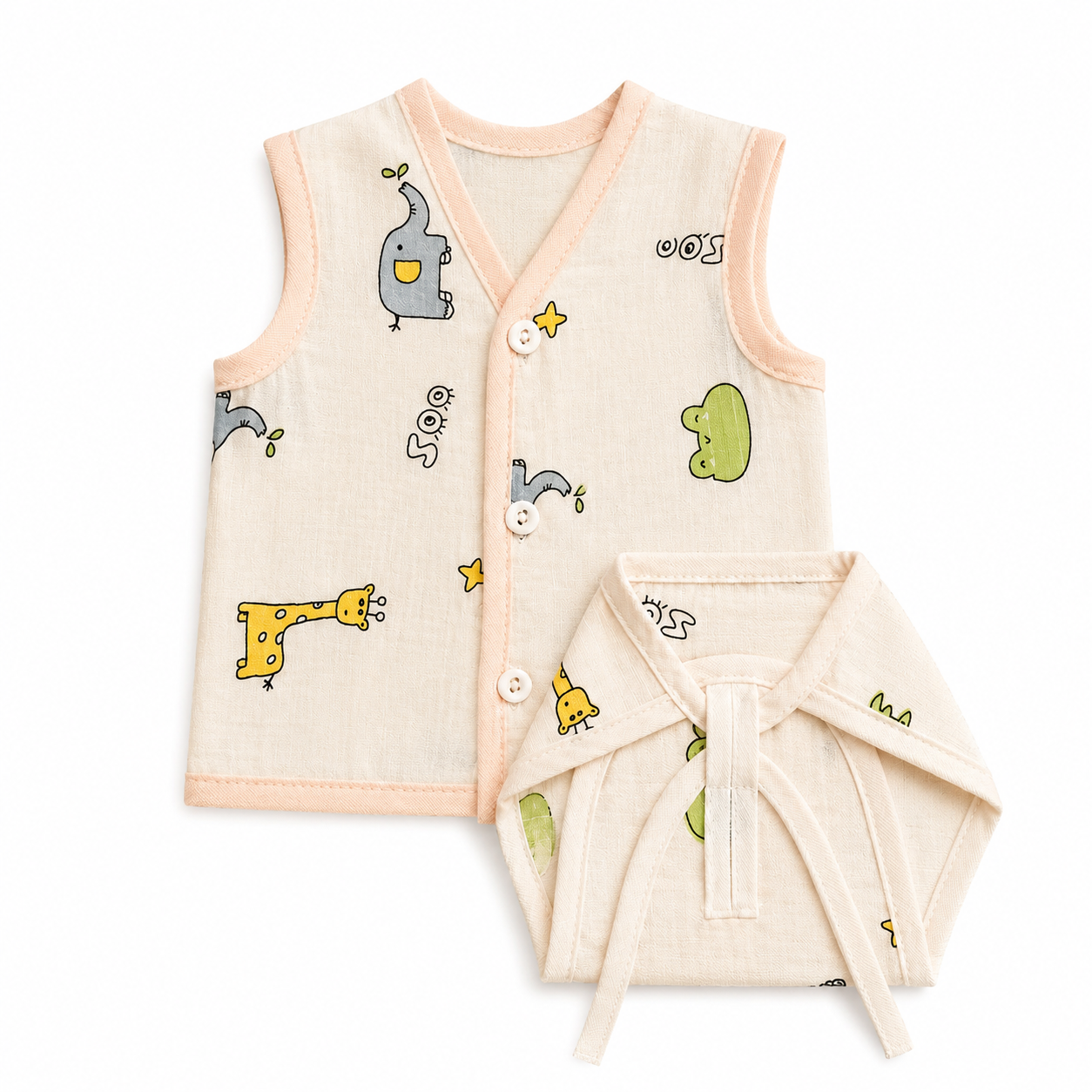 Jungle Friends Muslin Jabla & Nappy Set