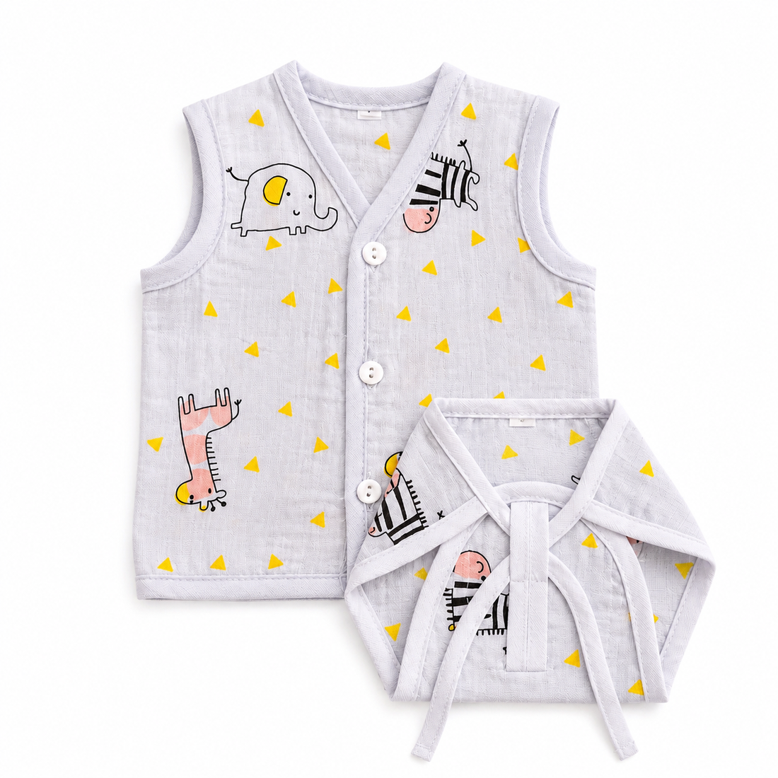 Safari Friends Muslin Jabla & Nappy Set