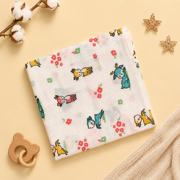 Deer Garden Muslin Swaddle