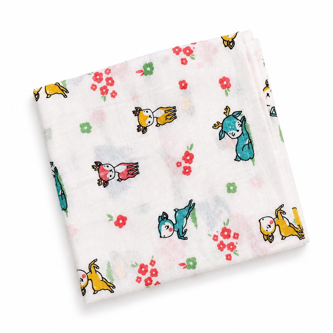 Deer Garden Muslin Swaddle