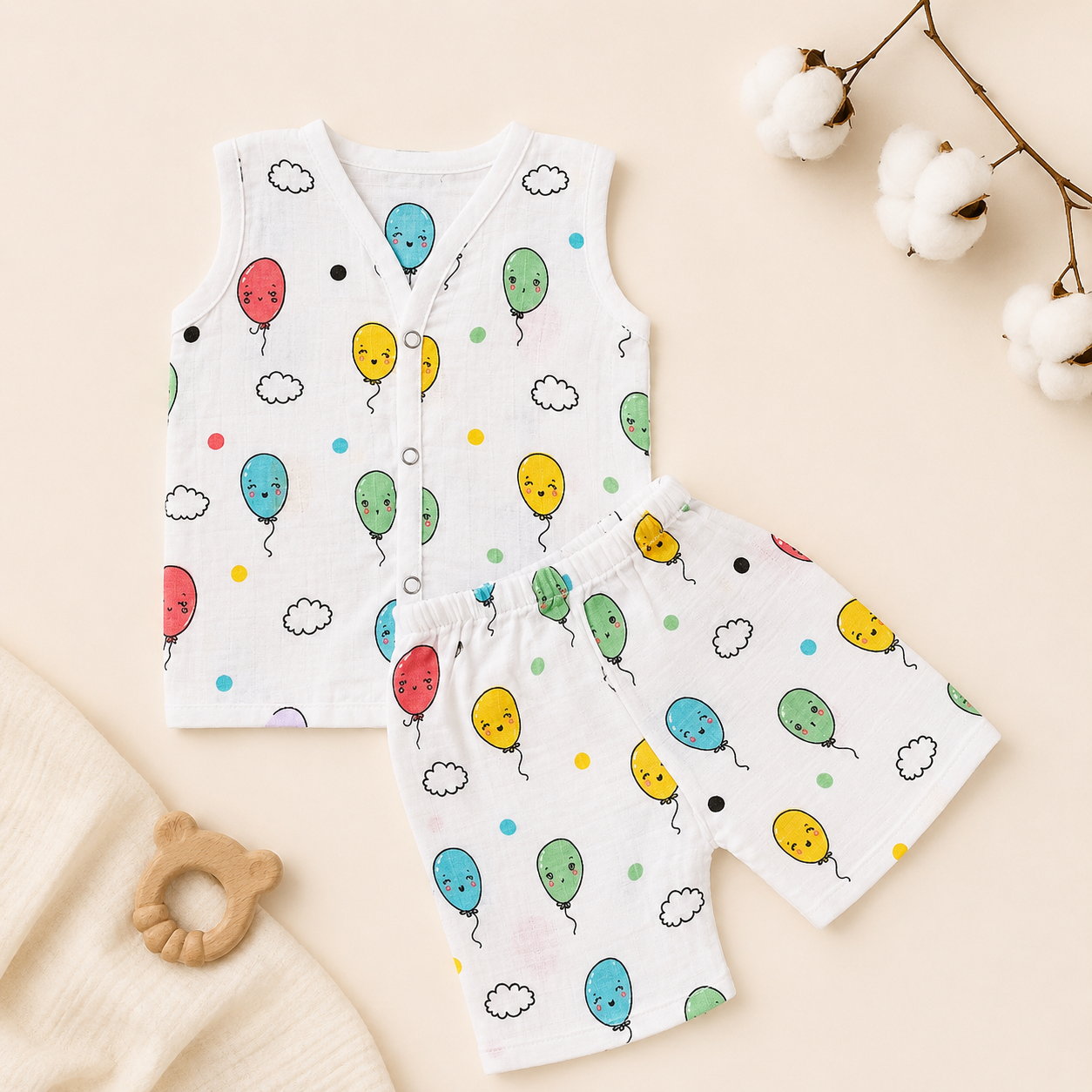 Balloon Pop Musin Jabla & Shorts set