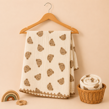 Teddy Cuddles Bubble Blanket