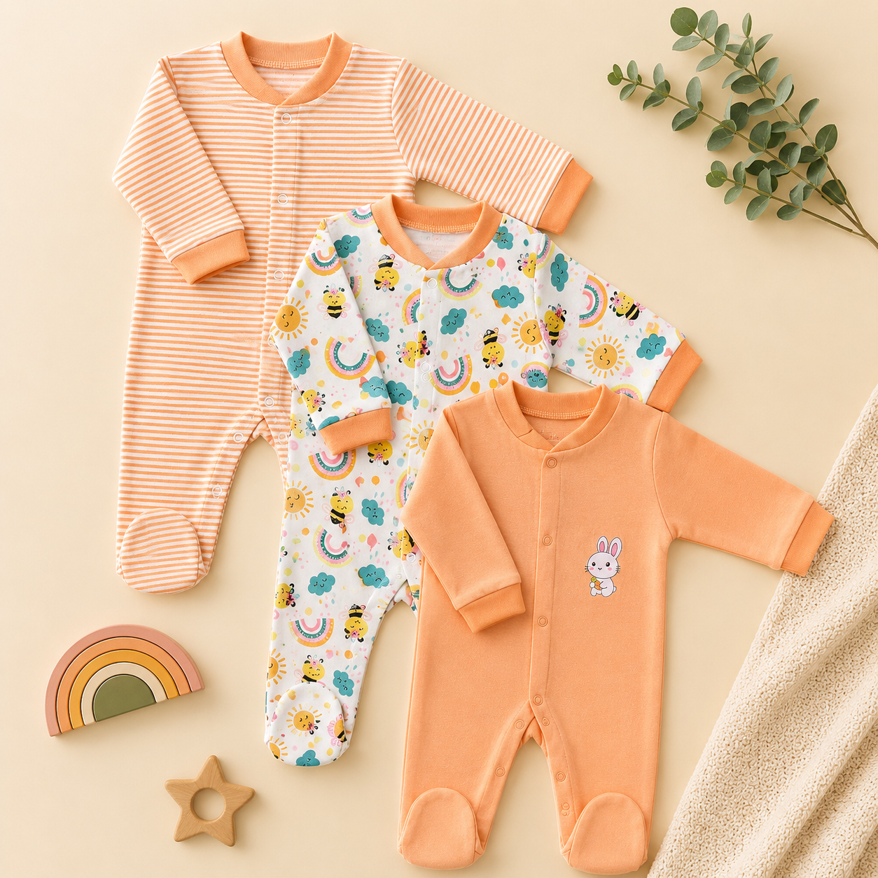 Romper pack of 3
