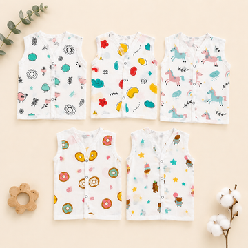 Muslin Button Jabla Combo