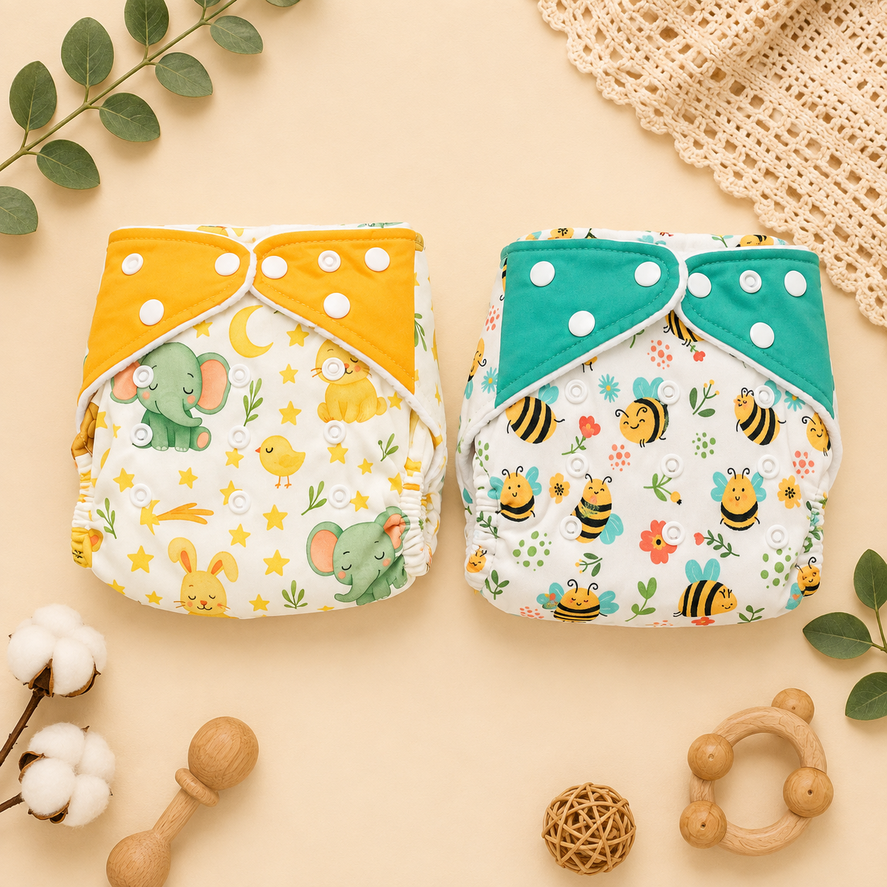Reusable Cloth Diaper Combo