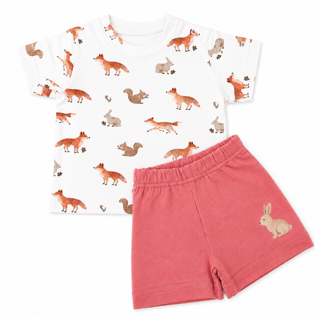 Woodland Animal Shorts set