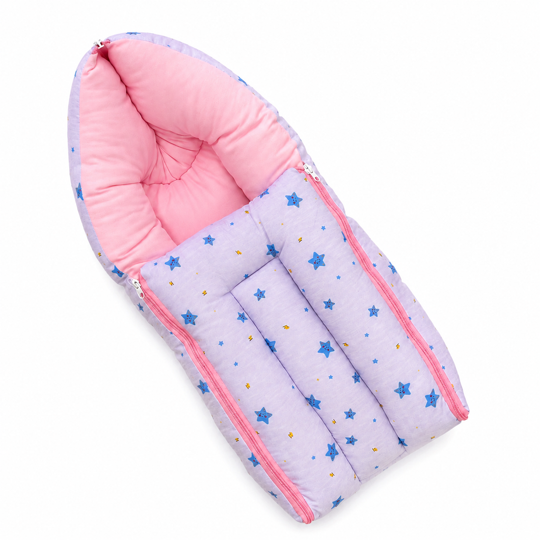 Lavender Blue Star Cotton Carry Bed
