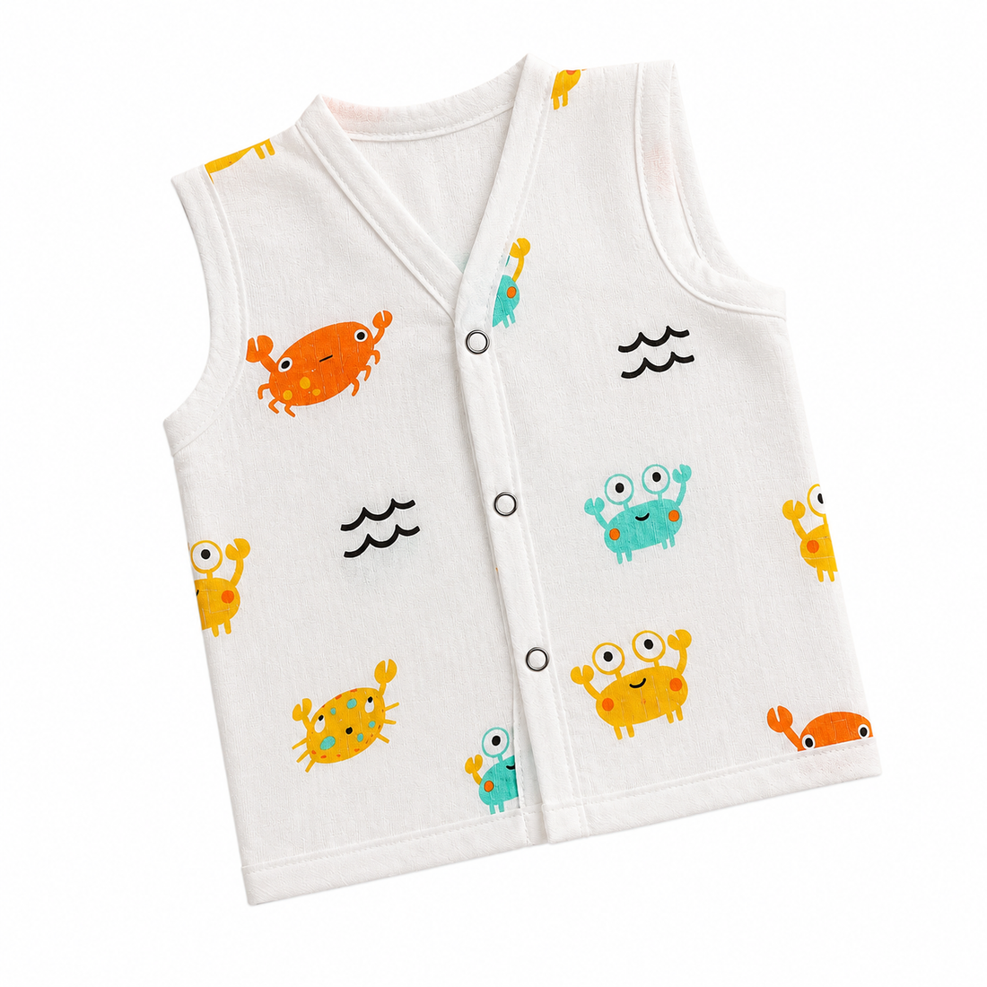 Crabby Ocean Waves Button Jabla