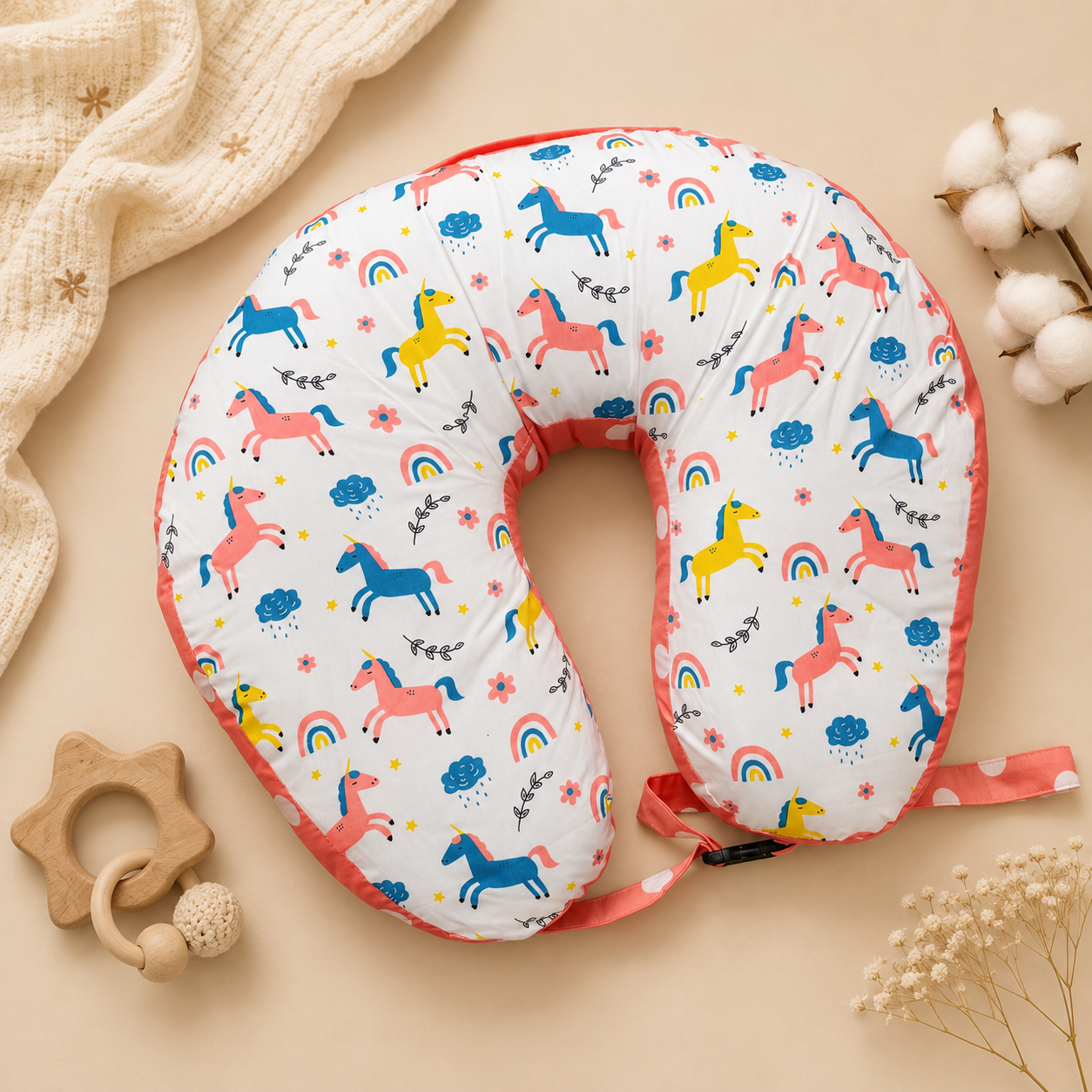 Unicorn Dreams Feeding Pillow