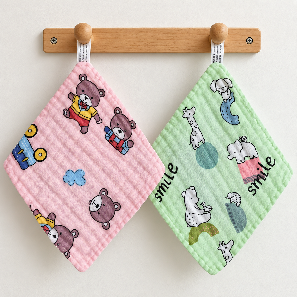Muslin 6Layer Color Wash Cloth