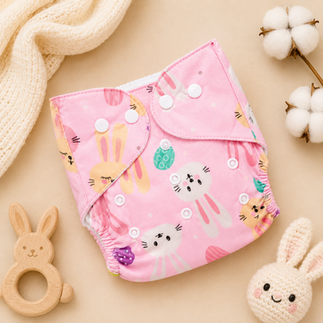 Pink Bunny Cloth Diaper