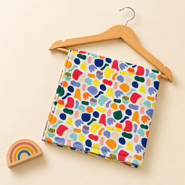 Colourful Abstract Muslin Swaddle