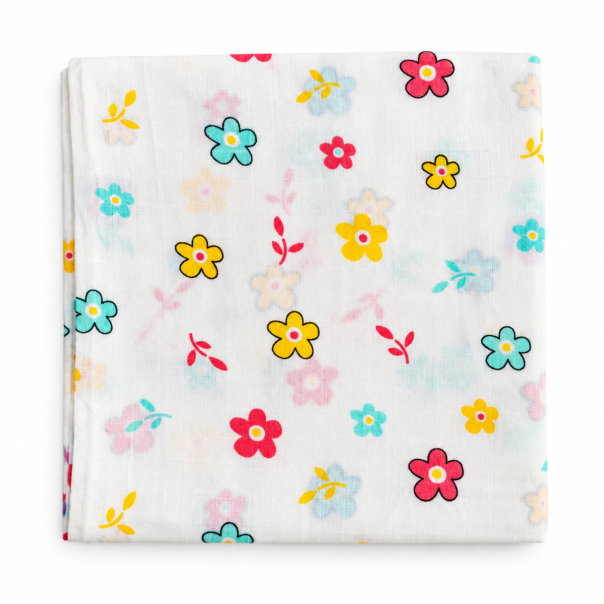 Floral Printed Muslin Swaddle
