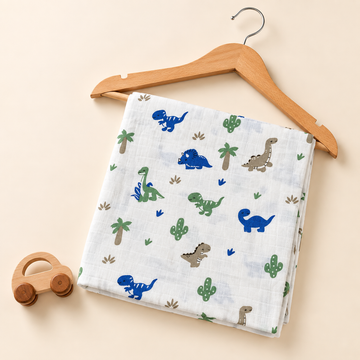 Dino Adventure Muslin Swaddle