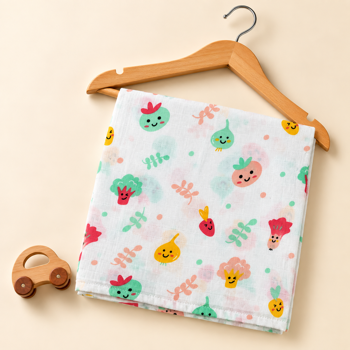 Cute Vegetable Muslin Swaddle