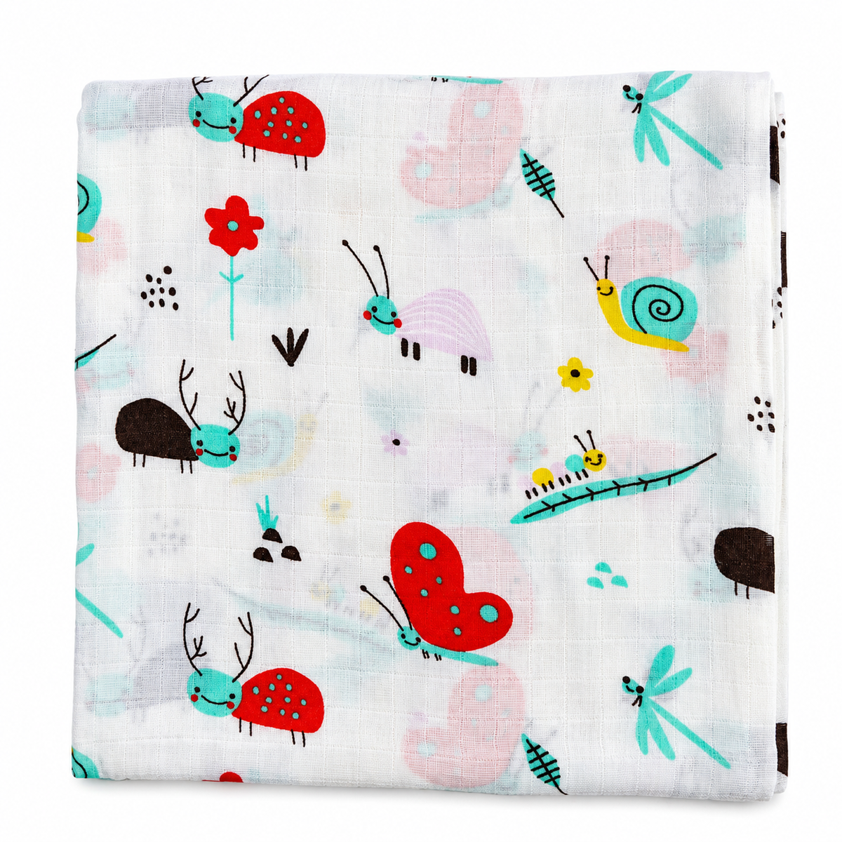 Cute Insect Muslin Swaddle