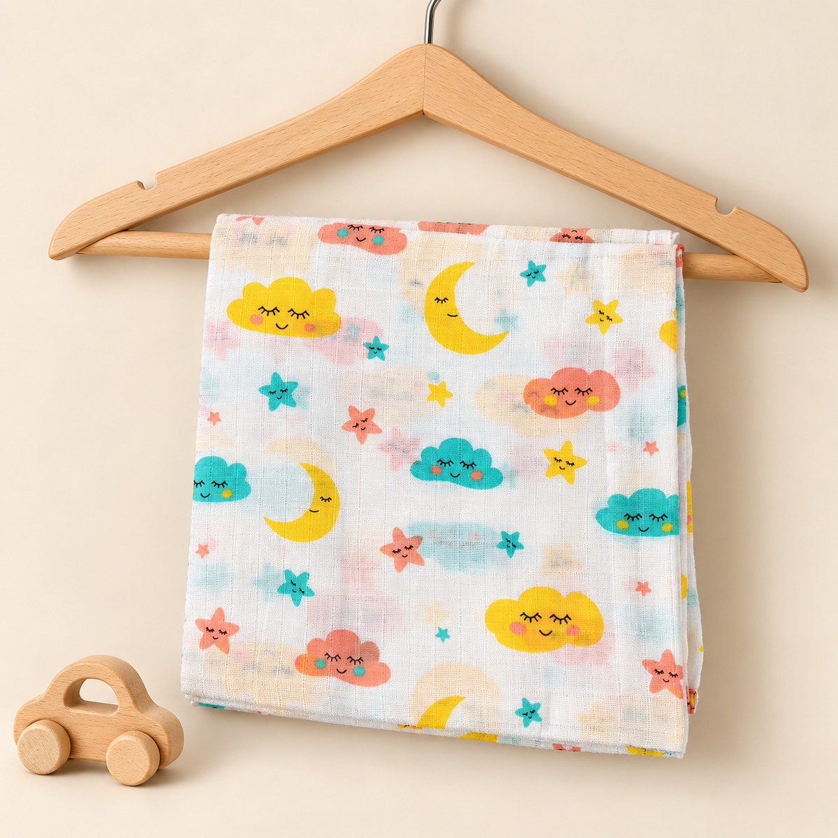 Dreamy Sky Muslin Swaddle