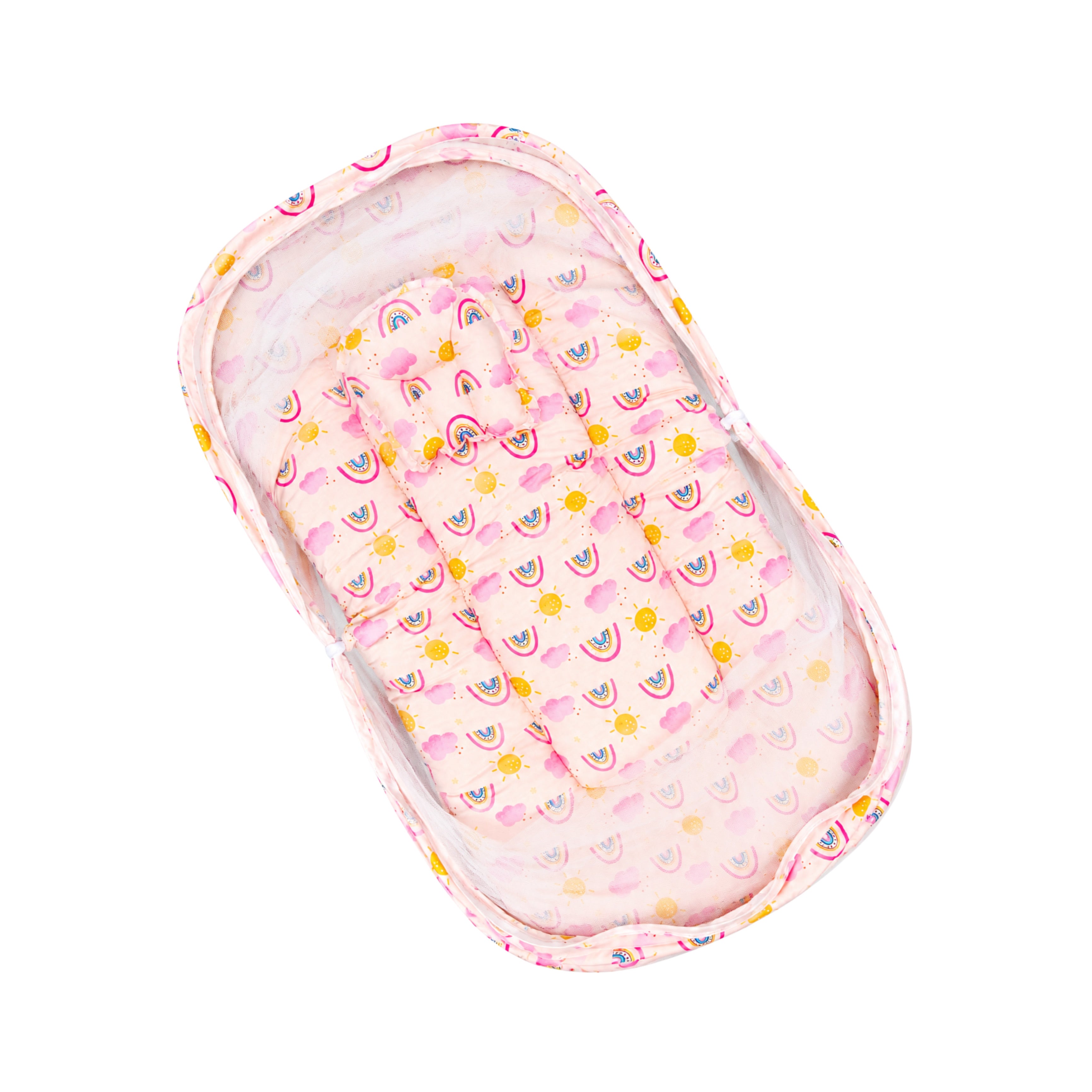Cloudy Sunshine Cotton Net Bed(Large)