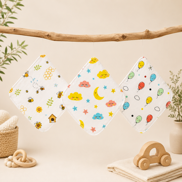 Muslin Wash cloth (Pack of 3)