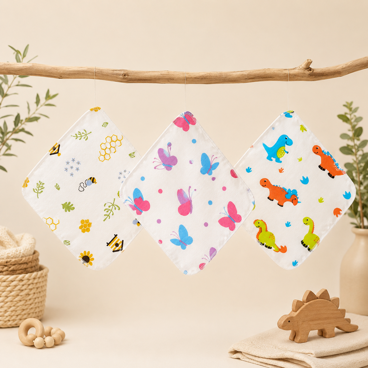 Muslin Wash Cloth (Pack of 3)