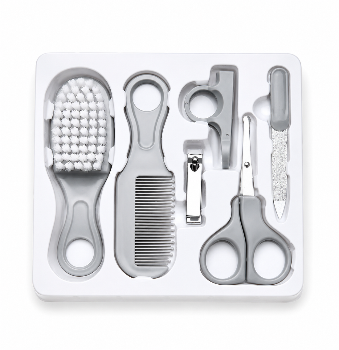Baby 6 in 1 Grooming Set-Grey