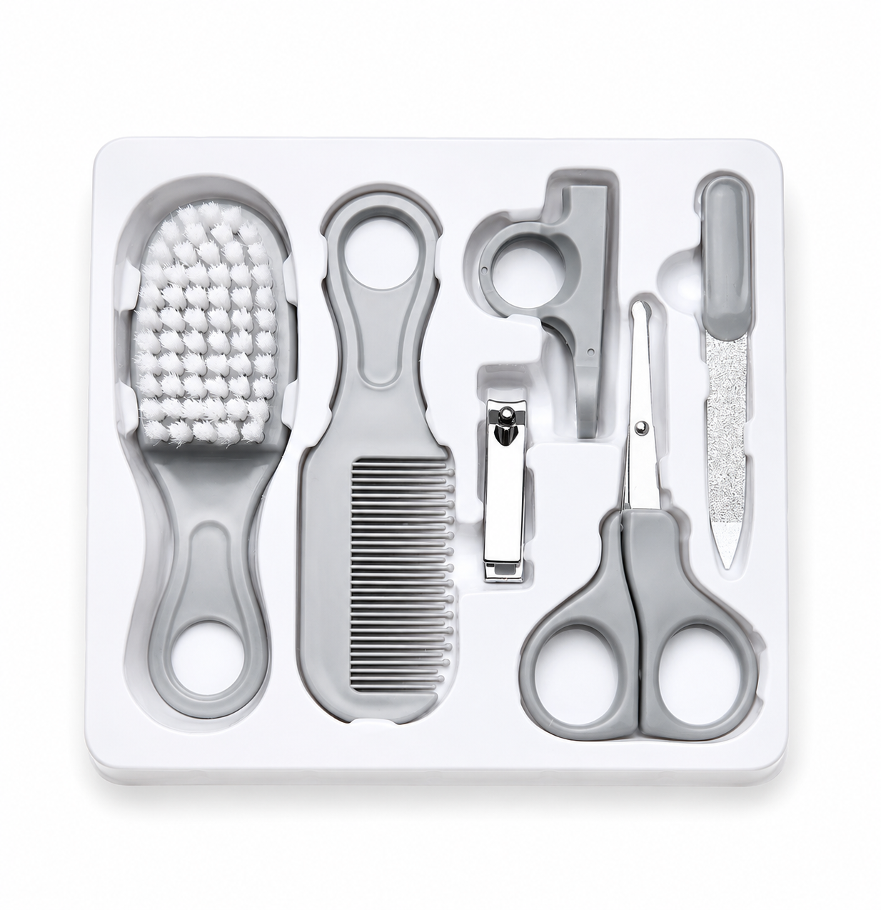 Baby 6 in 1 Grooming Set-Grey