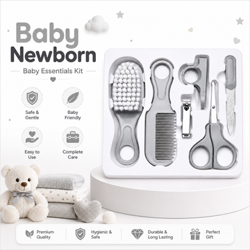 Baby 6 in 1 Grooming Set-Grey