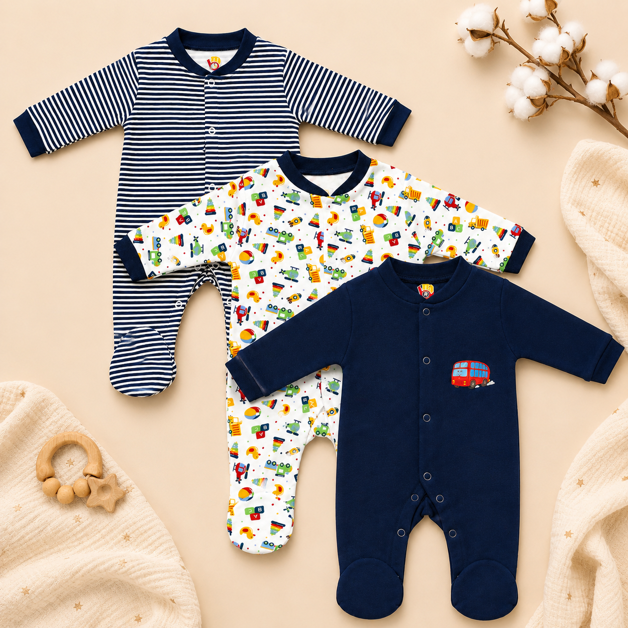 Romper pack of 3