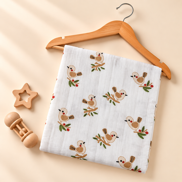 Bird Muslin Swaddle