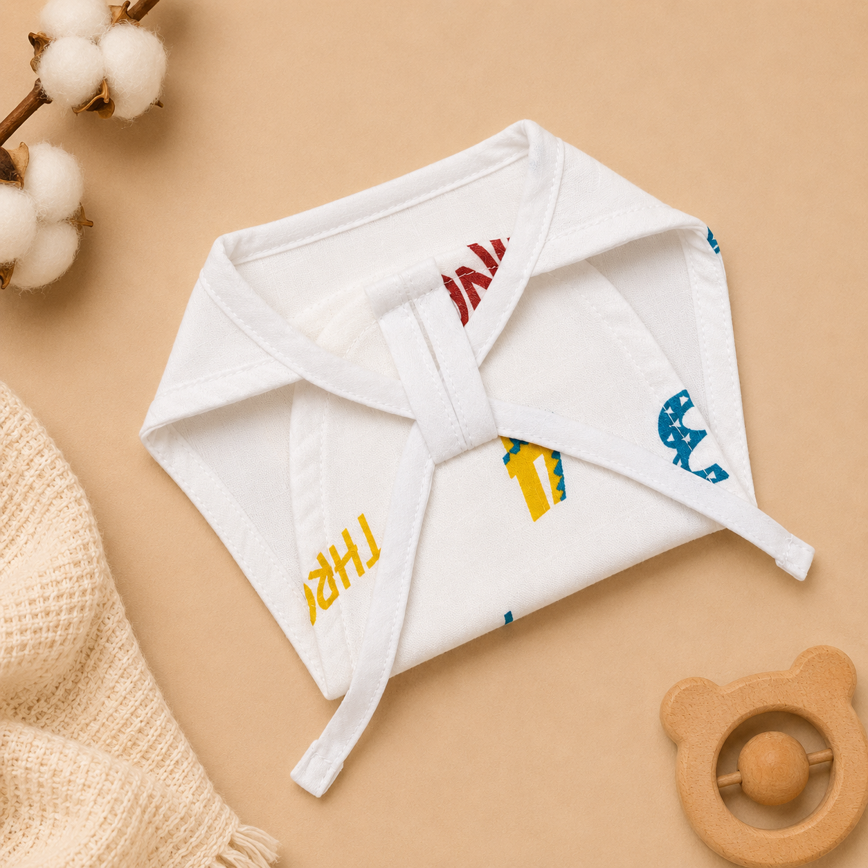 Number Magic Muslin Nappy