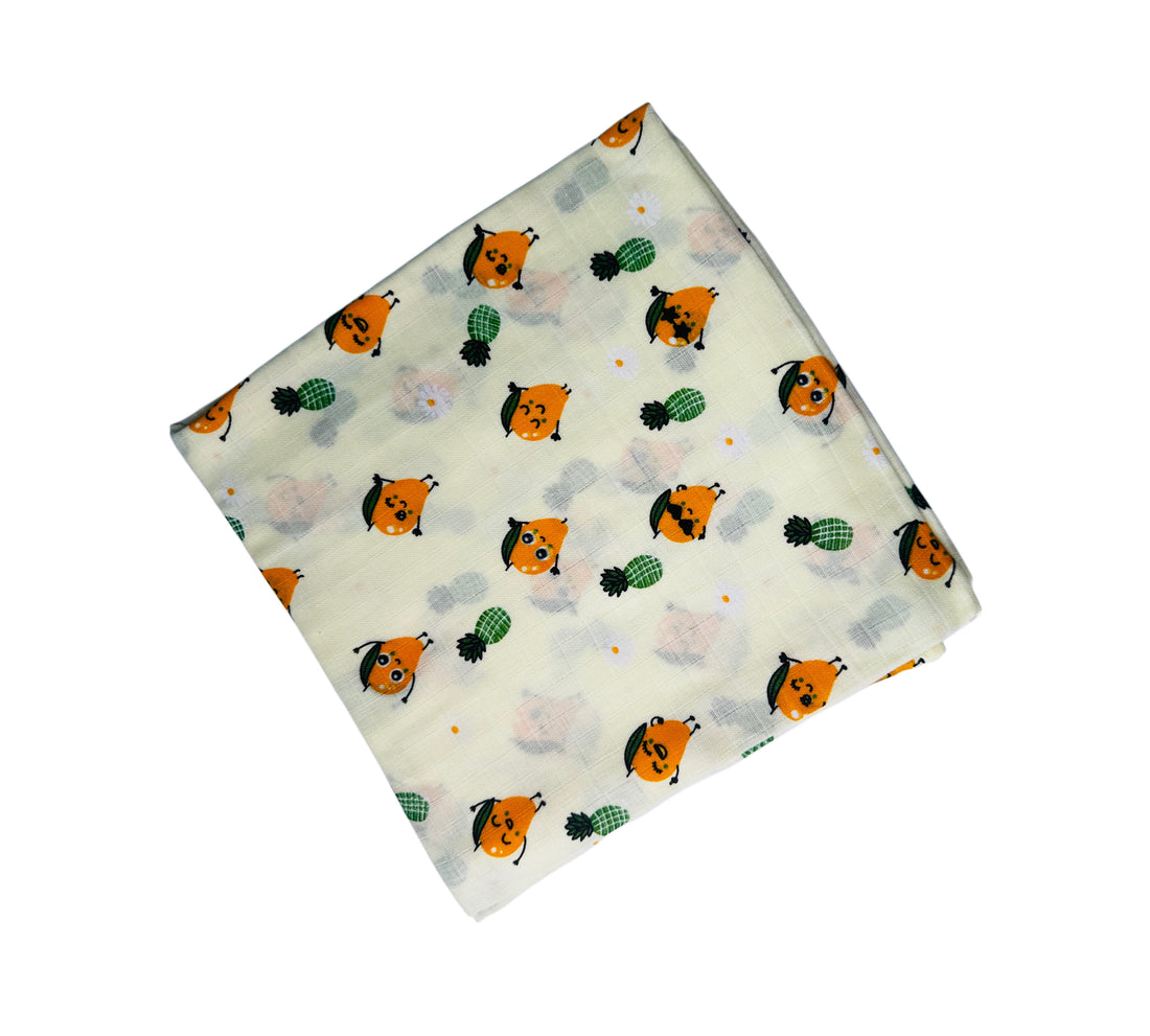 Yellow Mango Muslin Swaddle