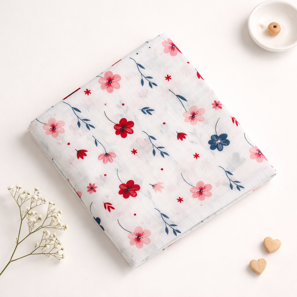 Flower Blossom Muslin Swaddle