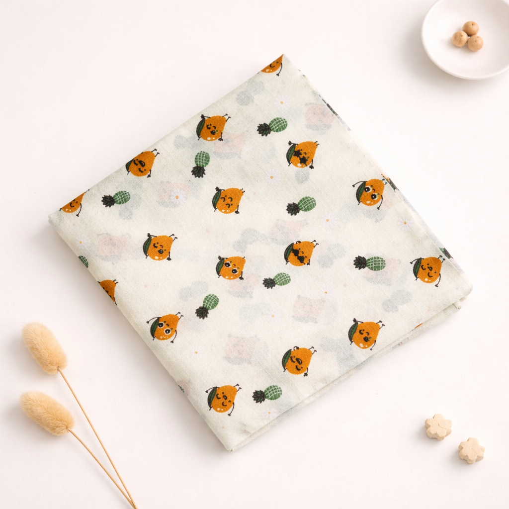 Yellow Mango Muslin Swaddle