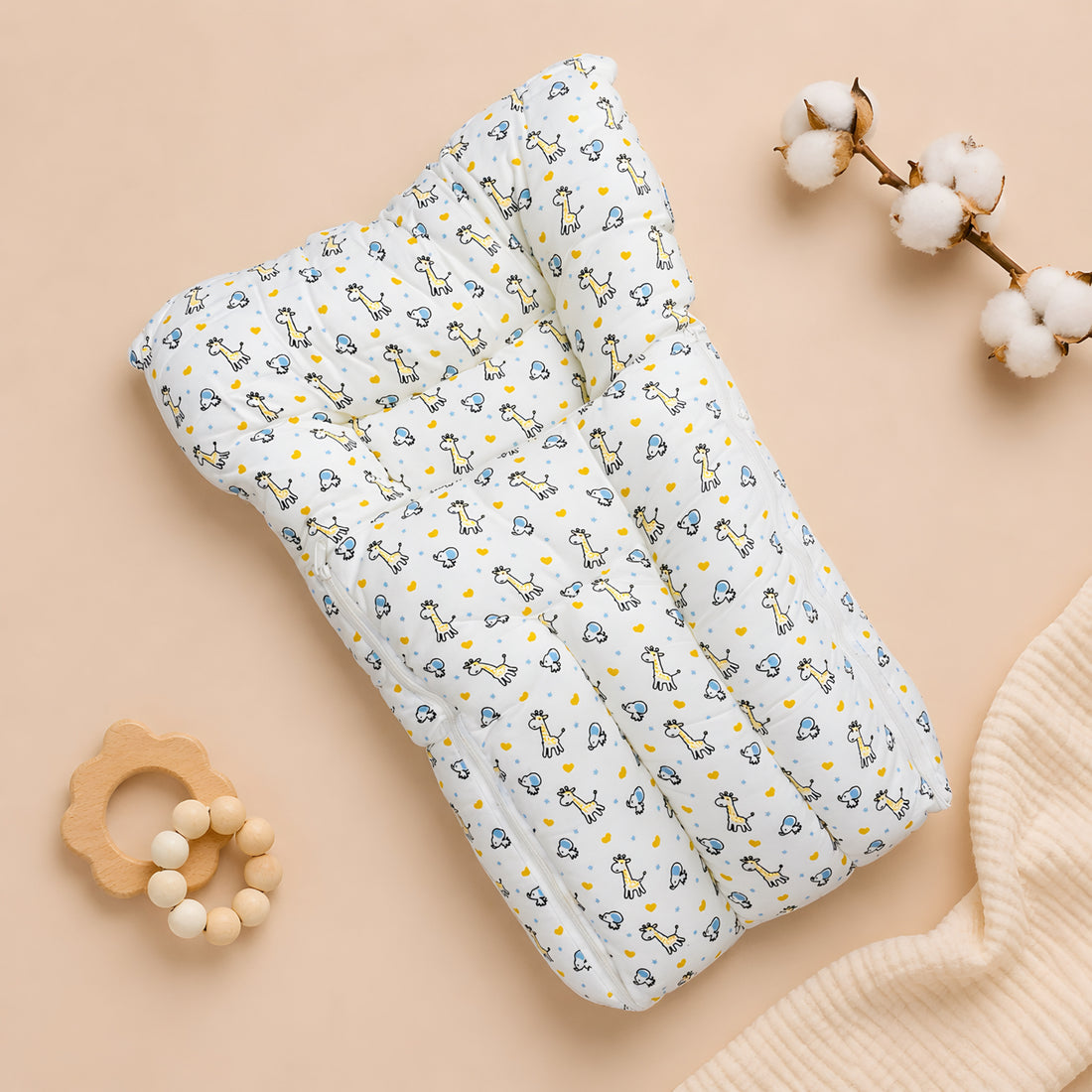 Little Giraffe Muslin Carry Bed
