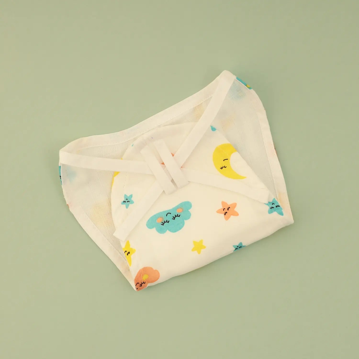 Cloudy Dreams Muslin Nappy