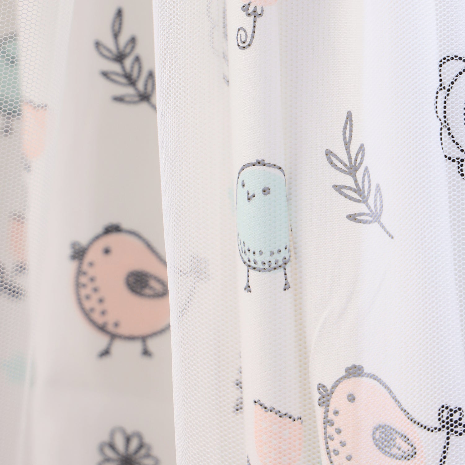 Soft Chirps Cotton Cradle with Net