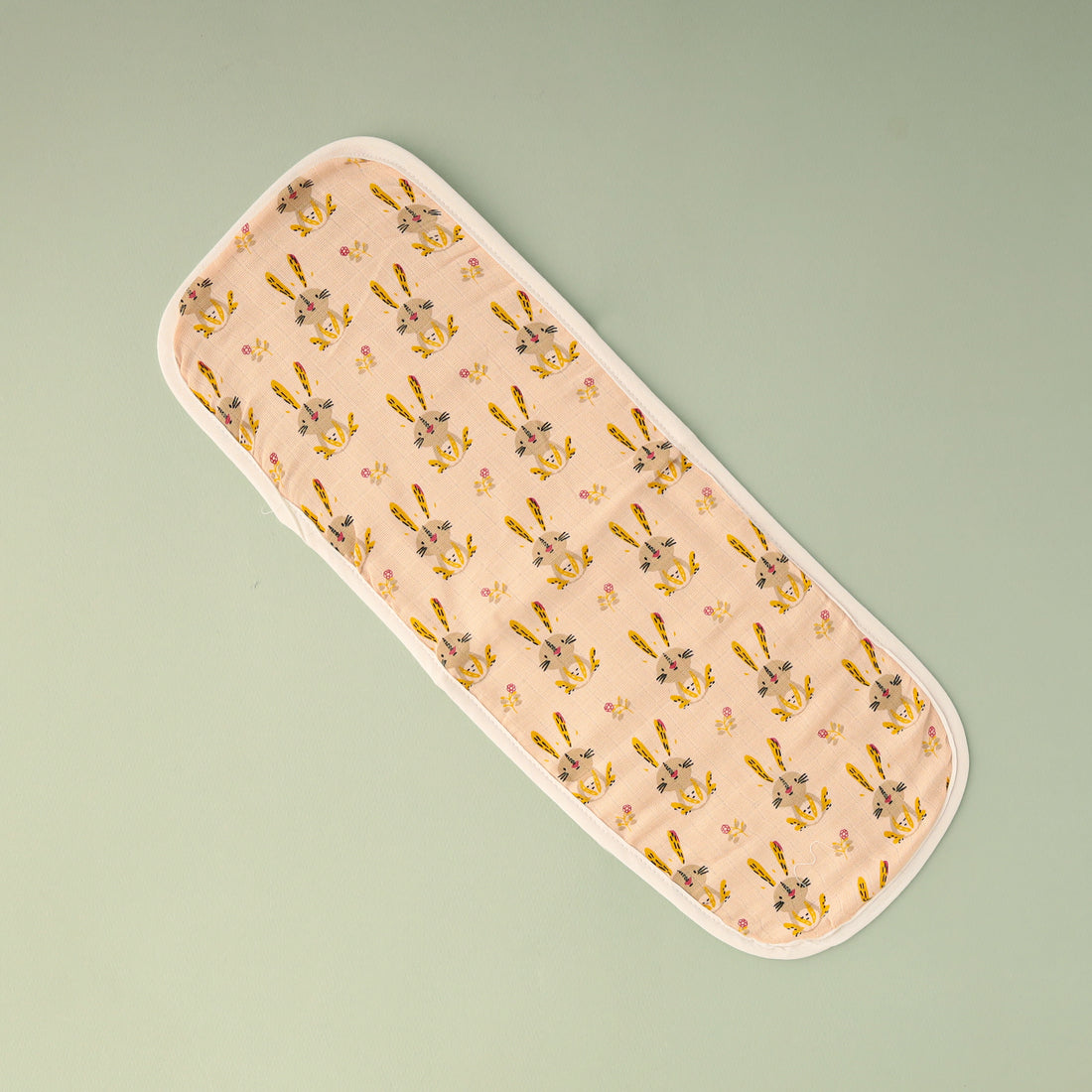 Bunny Bloom Muslin Burp Cloth