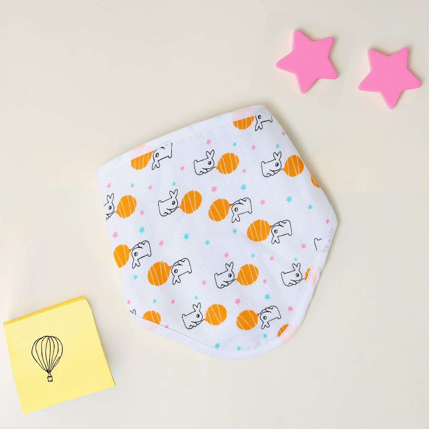 Tiny Tuskers Muslin Bib