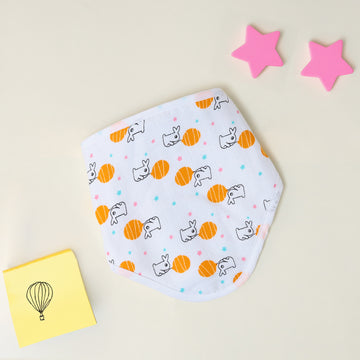 Tiny Tuskers Muslin Bib