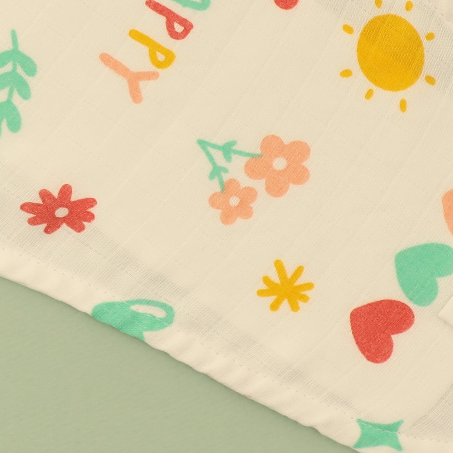 Happy Sunshine Muslin Nappy