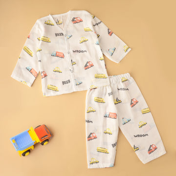 Playful Wheels Night Suit