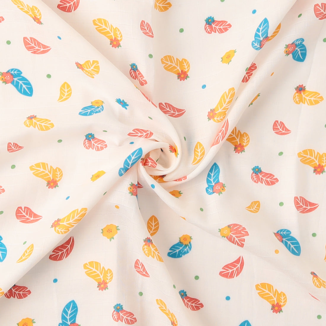 Floating Feathers Muslin Swaddle