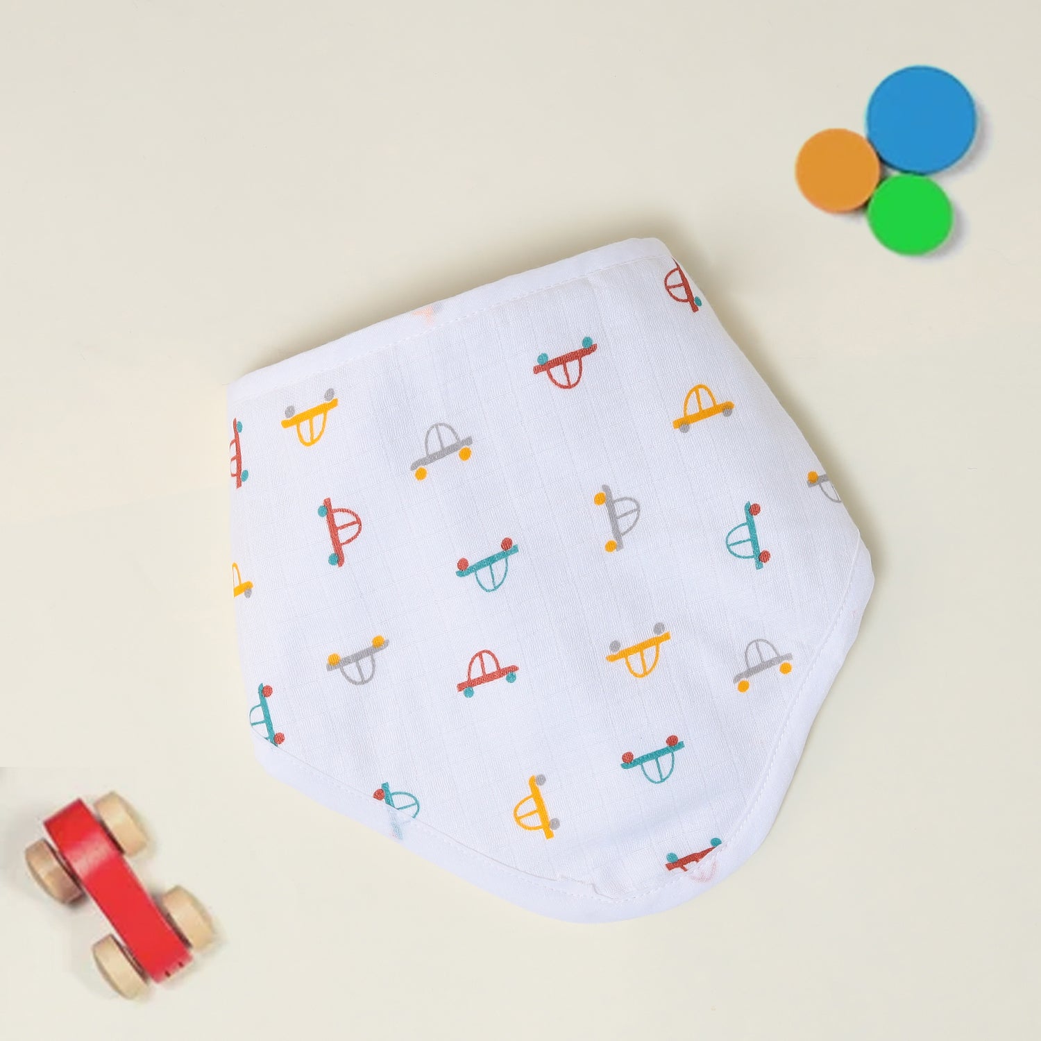 Mini Car Muslin Bib