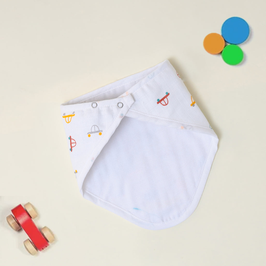 Mini Car Muslin Bib