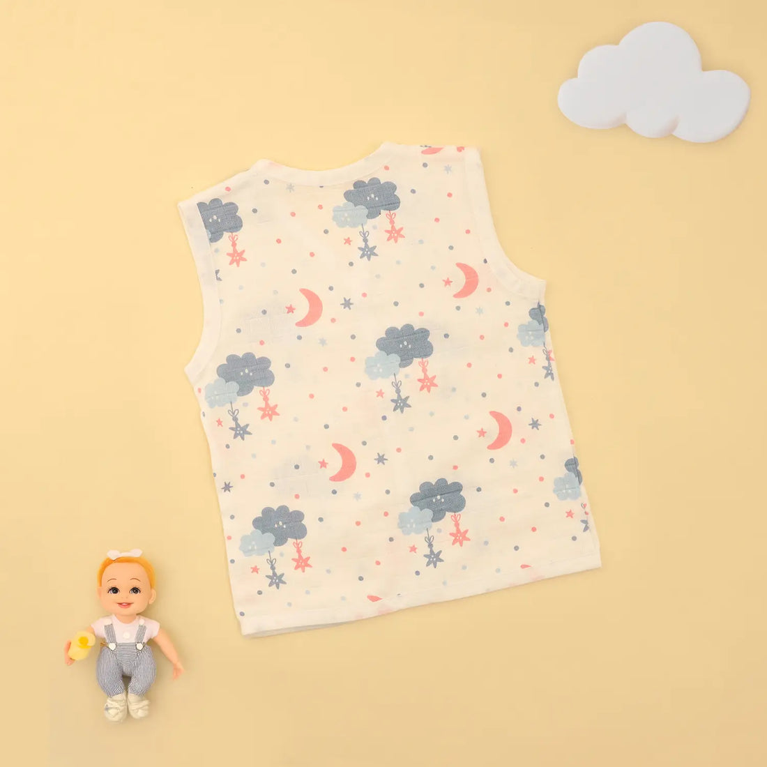 Cloudy Dreams Muslin Jabla
