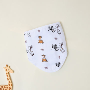 Tiny Zoo Muslin Bib
