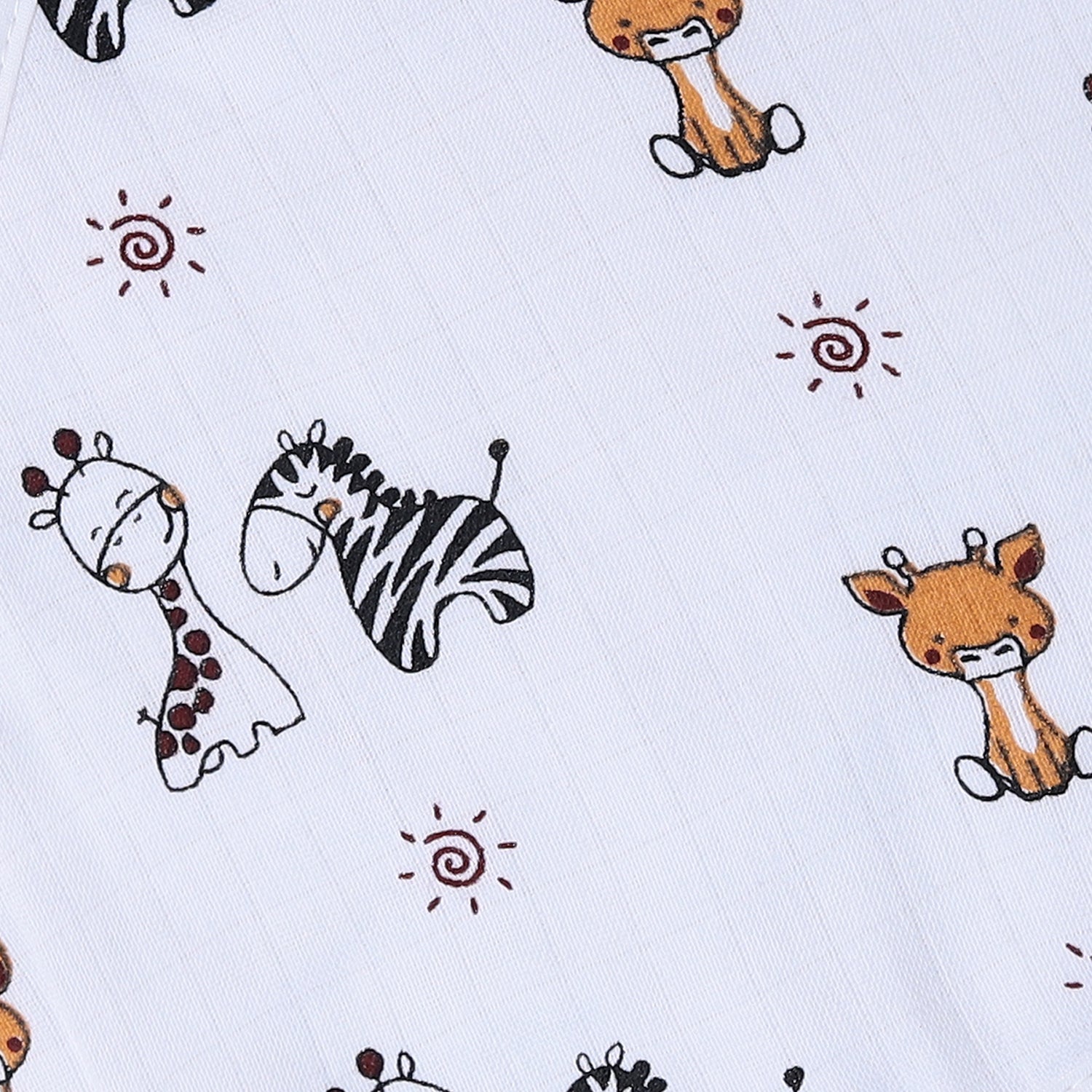 Tiny Zoo Muslin Bib