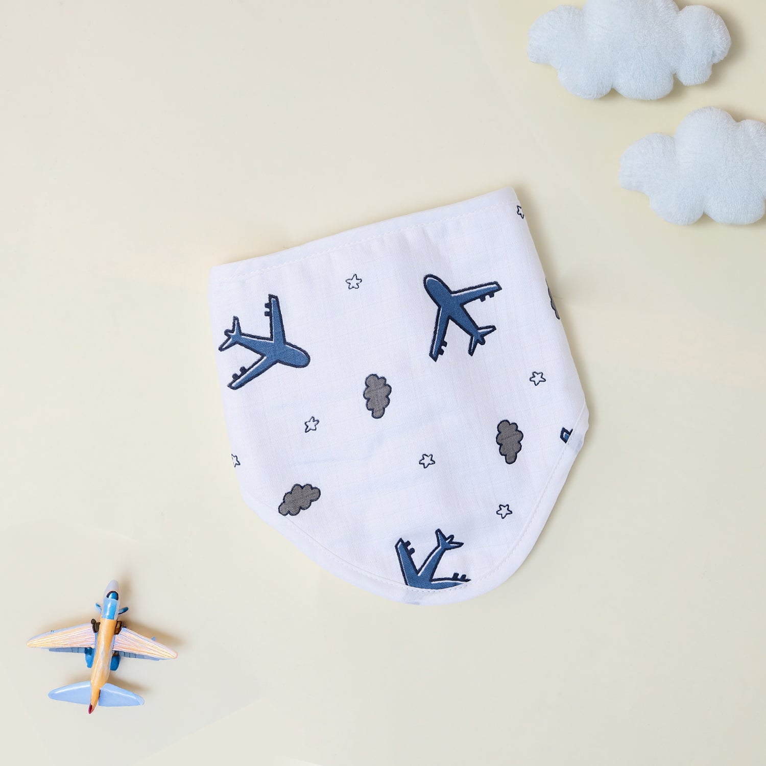 Sky Explorer Muslin Bib