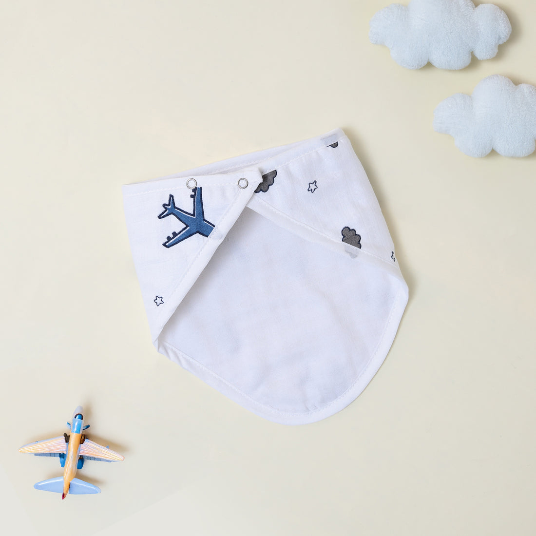 Sky Explorer Muslin Bib